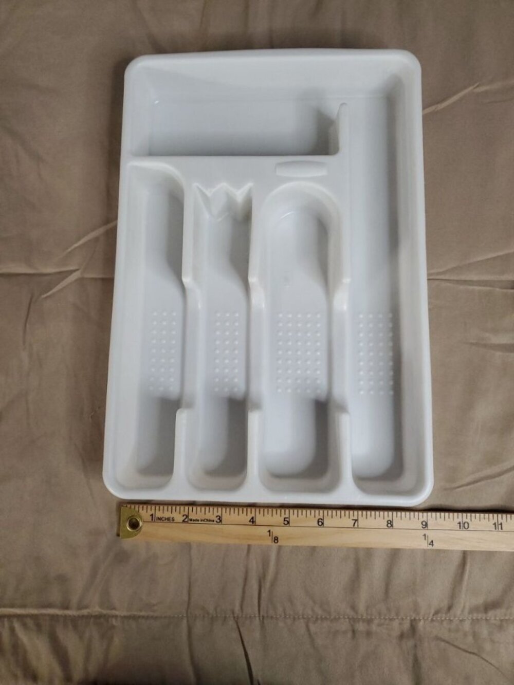 VTG Rubbermaid White Silverware Flatware Utensil Holder Tray #2919 - Picture 3 of 5